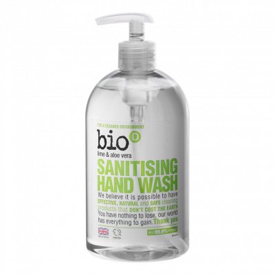 Tekuté mýdlo na ruce s dezinfekčním účinkem s vůní limetky a Aloe Vera (500 ml)