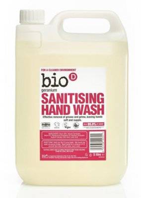 Tekuté mýdlo na ruce s dezinfekčním účinkem s vůní pelargónie - kanystr (5 L)